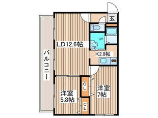 フォ－レスト元町の物件間取画像